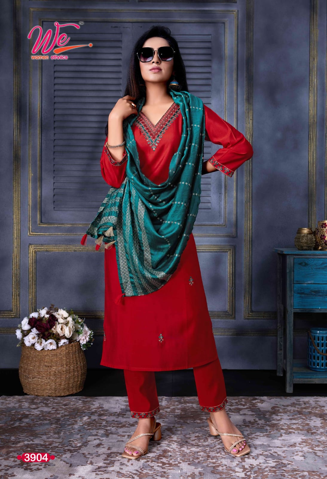Zia By We Designer Roman Silk Kurti With Bottom Dupatta Catalog
